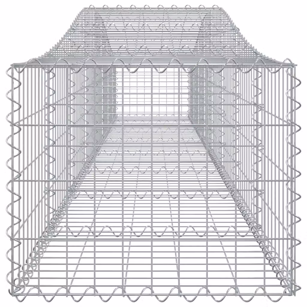 Cesto Gabbione ad Arco 400x50x40/60 cm Ferro Zincato