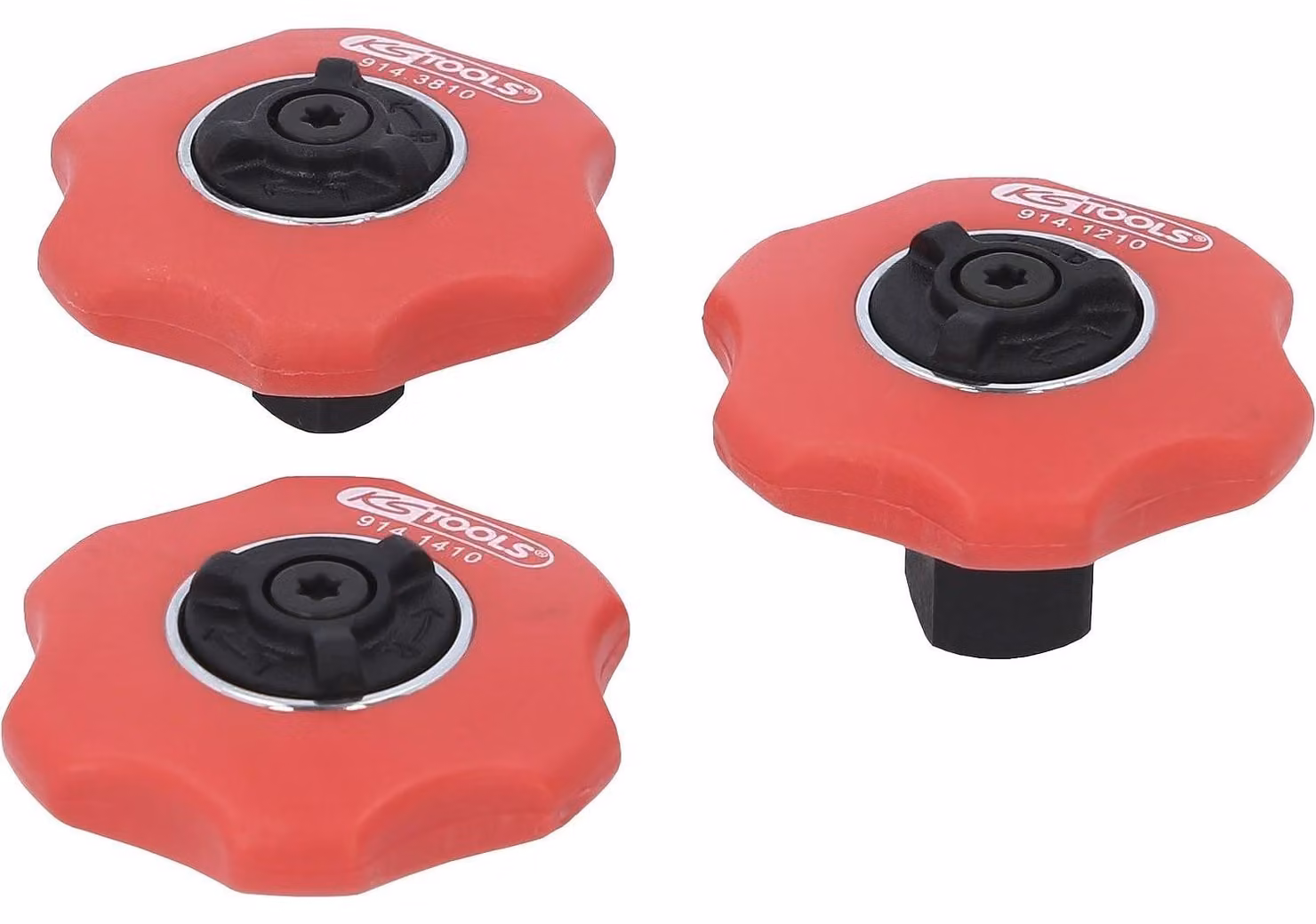 Set di chiavi a cricchetto mini - 3 pezzi - attacchi 1/4 + 3/8 + 1/2 pollici - Commutabile - Compatto a testa stretta - 72 denti