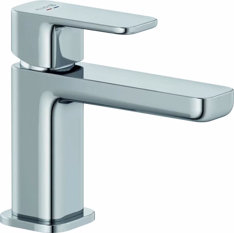Kludi Renon Lavabo EHM 85 con gruppo di scarico Push-Open nero opaco, 1 pz.