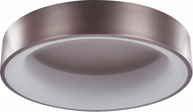 Plafoniera Moderna BELIANI con LED Integrati, Forma Rotonda, Colore Marrone, in Metallo e Plastica