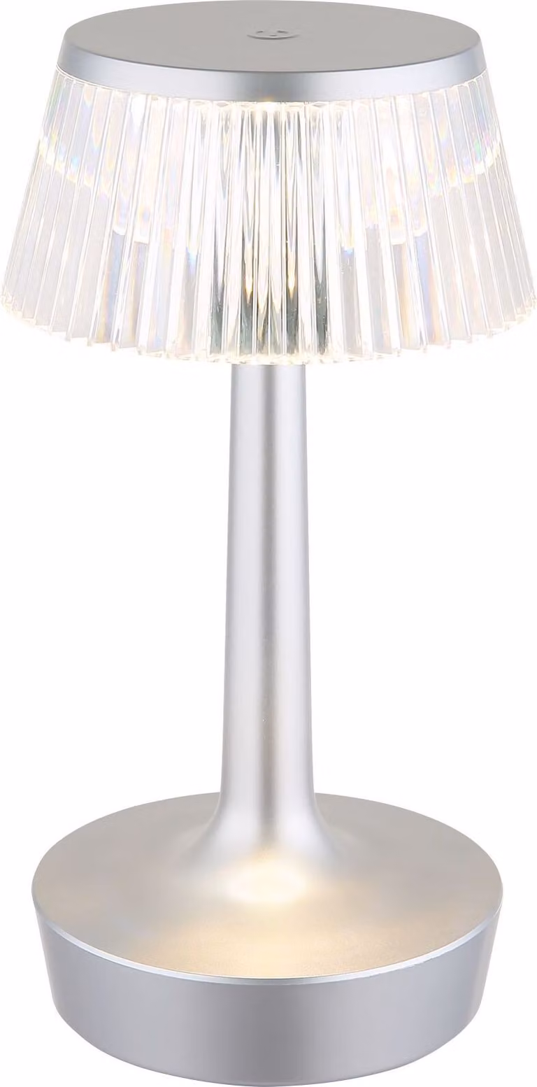 Lampada da tavolo senza fili con batteria ricaricabile touch dimmer Lampada da tavolo in cristallo dimmerabile 28079N