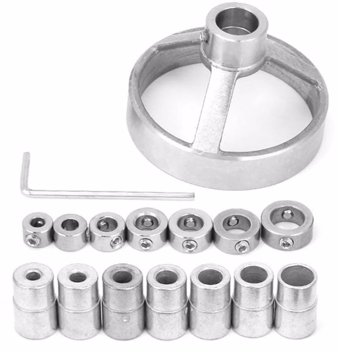 Supporto per trapano - Ideale per la realizzazione di fori dritti - Argento - Lavorazione del legno - Manuale - Struttura in acciaio
