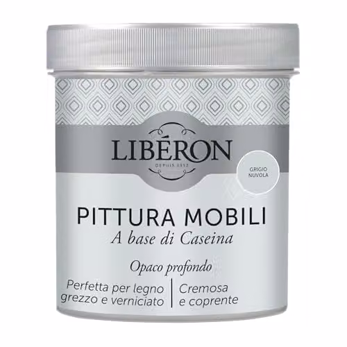 Libéron Pittura Mobili a base di Caseina Grigio Nuvola 0,5L