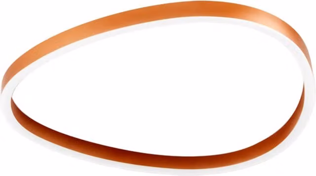 Ecaris P/M Plafoniera a Soffitto LED 60W Biemissione Dimmerabile CCT Switch 3000K/4000K in Alluminio Arancio Bruciato - Gealuce