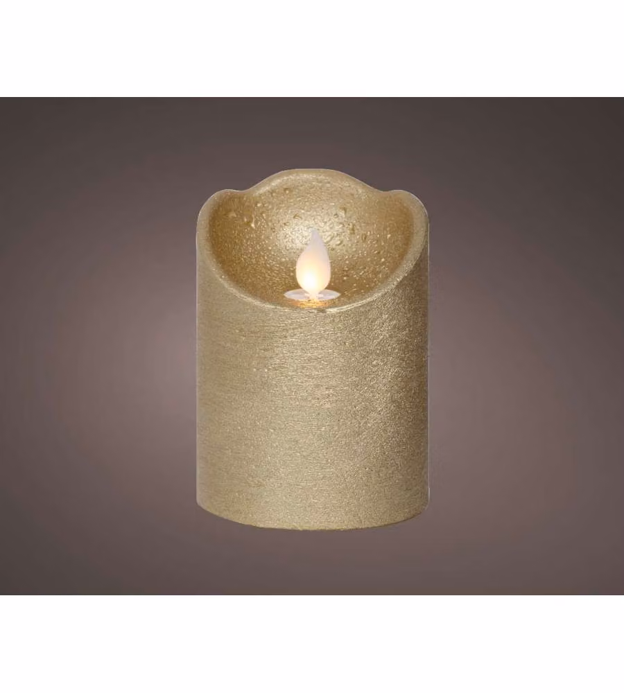 Lumineo Candela LED Oro - Atmosfera Accogliente - 10 cm