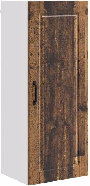 Armadio pensile da cucina moderno 40 x 31 x 100 cm con pratico spazio di archiviazione stile elegante in legno multistrato legno vecchio 02_0054463