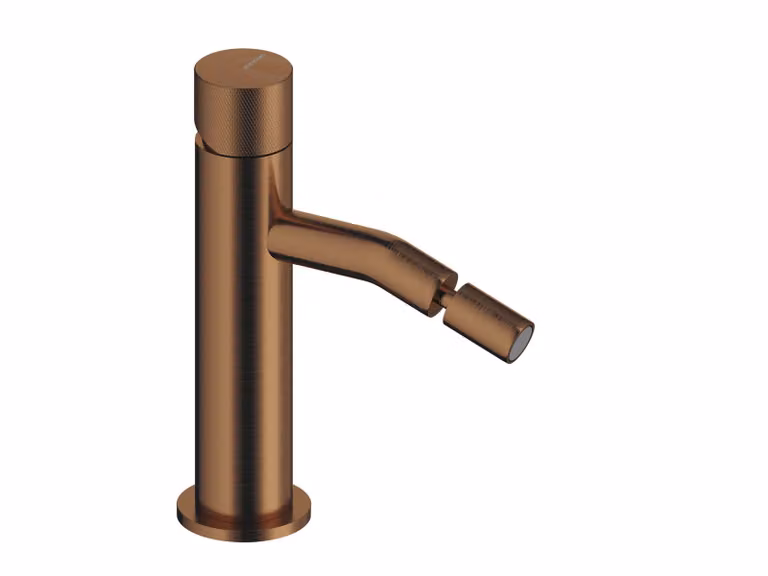 SANYCCES LOOP K ColdOpen Miscelatore monocomando per bidet oro rosa spazzolato