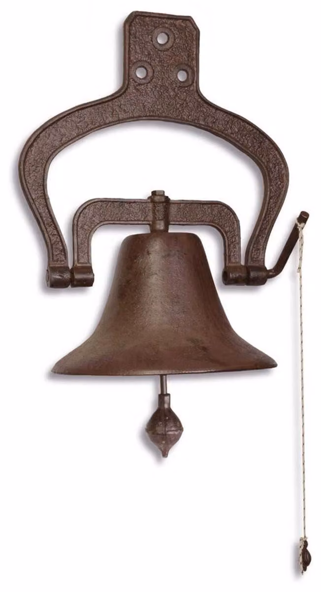 Campana da nave in stile barocco, marca Casa Padrino, color marrone, dimensioni 46,3 x 35,3 x 57,5 cm - Decorazione nostalgica per il giardino