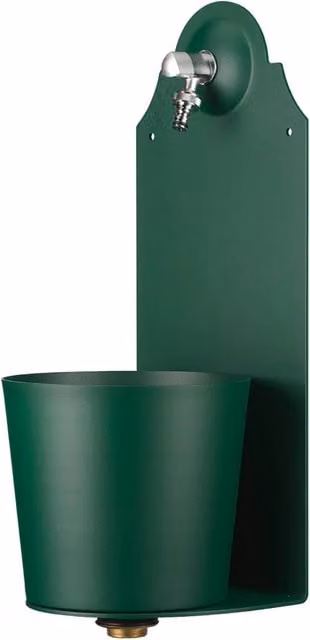 Fontana a Parete da Giardino con Rubinetto Belfer 42/PRX Verde