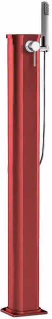 Doccia Solare Jolly Go 17,5 Litri In Alluminio Con Miscelatore E Doccetta Mobile Colore Rossa Cv-Jg140/3027