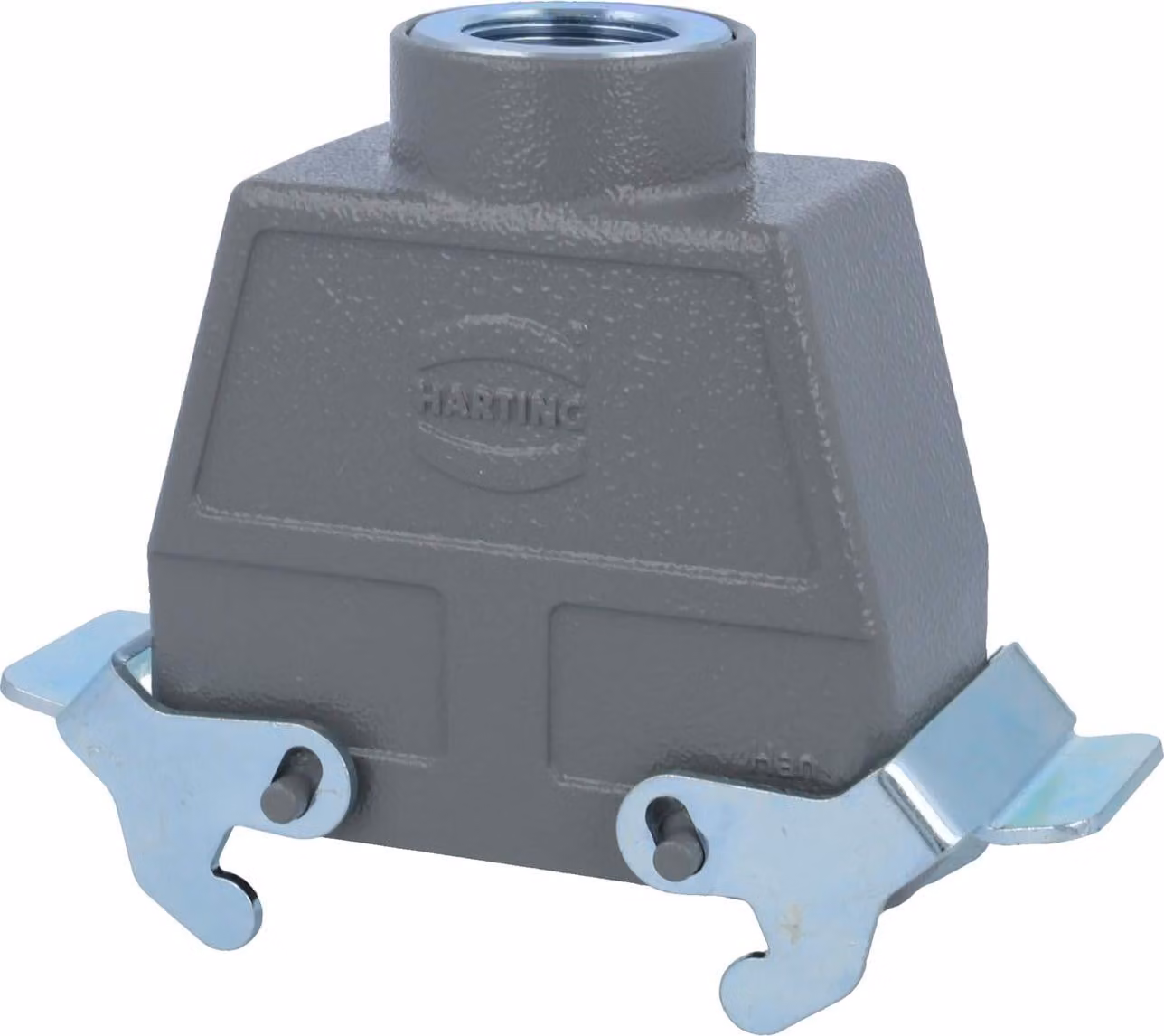 HARTING Han 16B Contenitore tubolare alto, 1xM25 uscita cavo diritta, con 2 staffe trasversali Vite M25 Area di serraggio 9,0 mm -