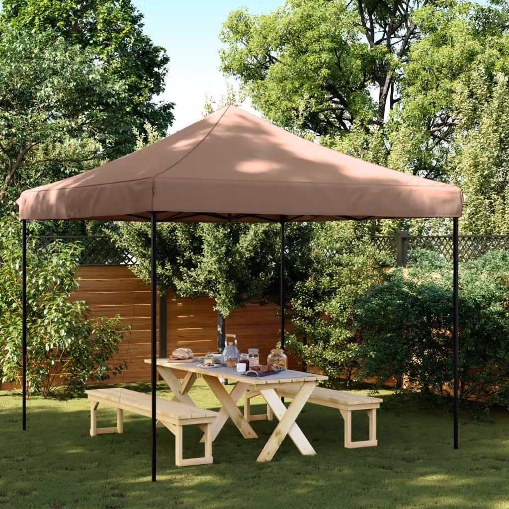 Maison Exclusive - Tenda da festa pieghevole Pop-Up marrone 292x292x315 cm