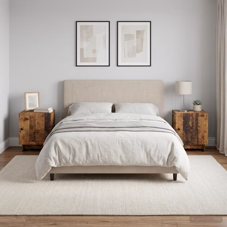 Set di 2 Armadi da Notte vidaXL in Legno Antico Marrone L: 43 cm, P: 34,5 cm, H: 50 cm