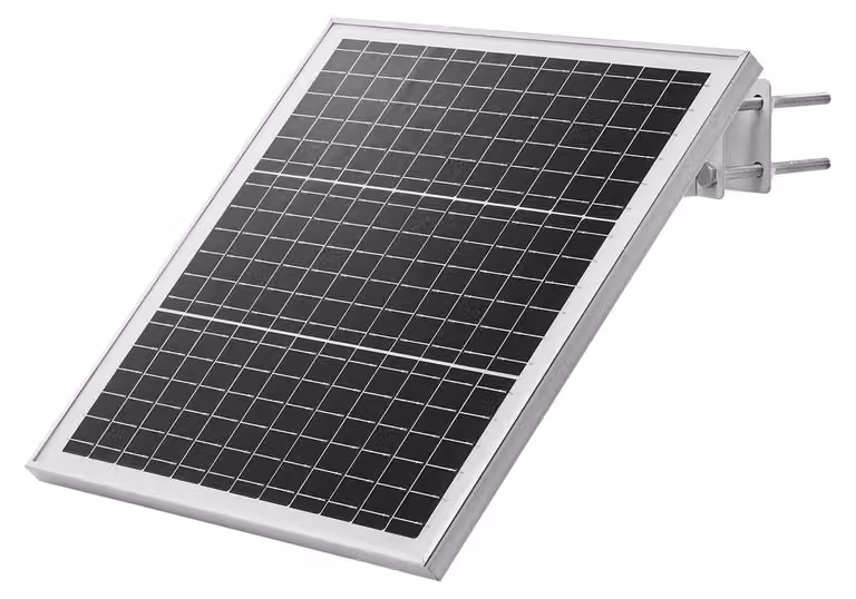 Caricabatterie solare da 20 W a 12 V, caricabatterie solare a bassa corrente con regolatore integrato e staffa di montaggio su palo regolabile da 0 a 60°, IP67 per cancelli, recinzioni, fattorie e prati (adatto a pali da 40 a 80 mm)