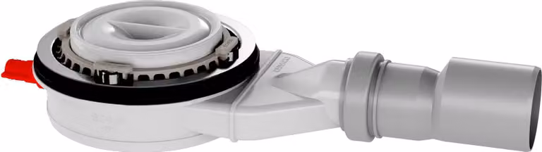 Set di scarico Kaldewei DW KA90, mod. 4104 piatto, con filtro per capelli, coperchio cromato, 1 pezzo.