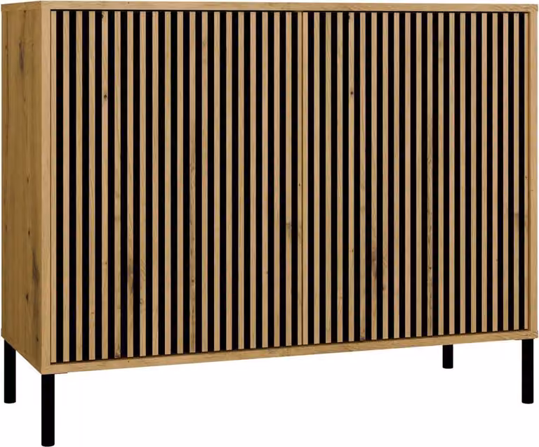 Comodino, legno di quercia artigianale, dimensioni 103,5 x 82,5 x 40 cm