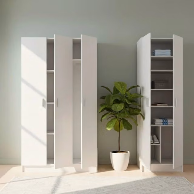 Armadio Multiuso Grande Modulabile Tergu Bianco L: 168 cm, H: 180 cm – 1