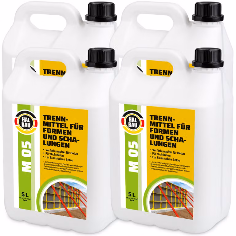 Distaccante da 20L per casseforme, adatto per malte a base di gesso. Agente distaccante HALBAU M05