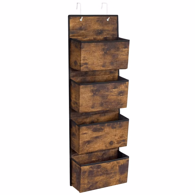 Set di Organizzatori da Porta e Parete, Marrone Vintage / 1