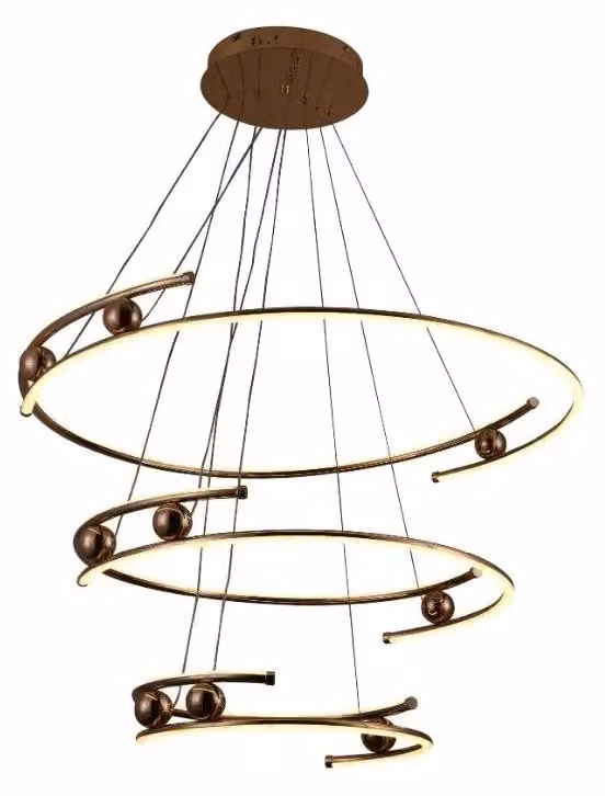 Lampada a sospensione LED con catena + telecomando, 170W - J4347/GCH
