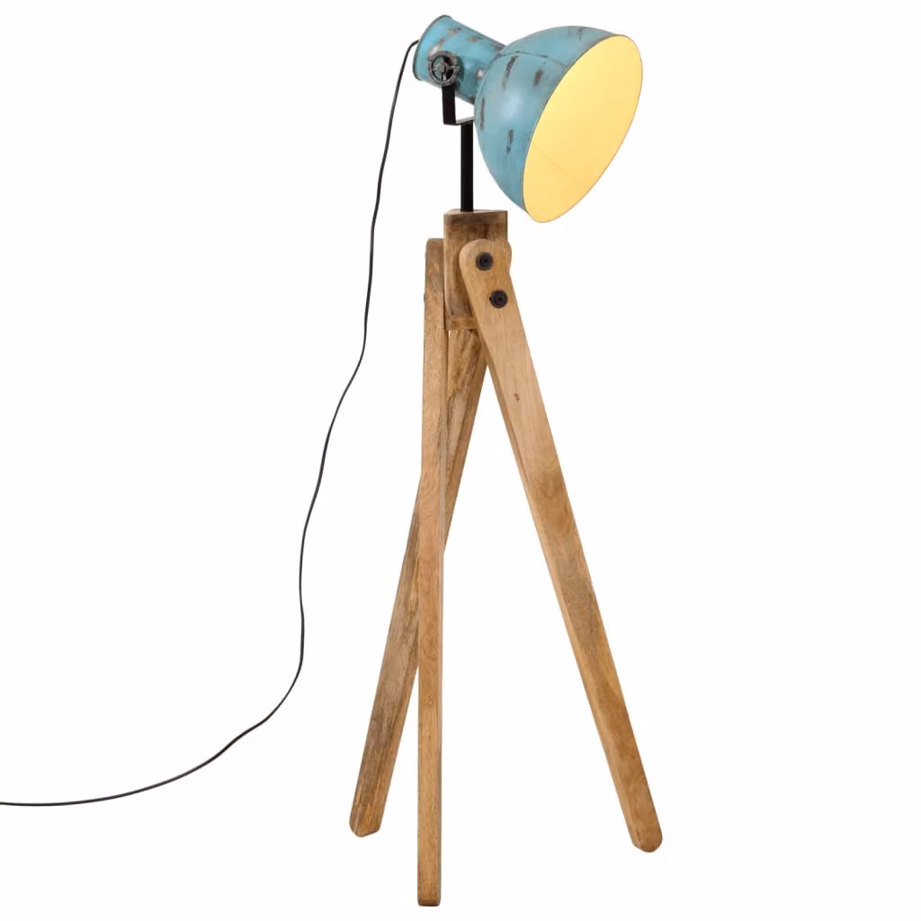 Lampada da Terra 25 W Blu Anticato 45x45x120 cm E27