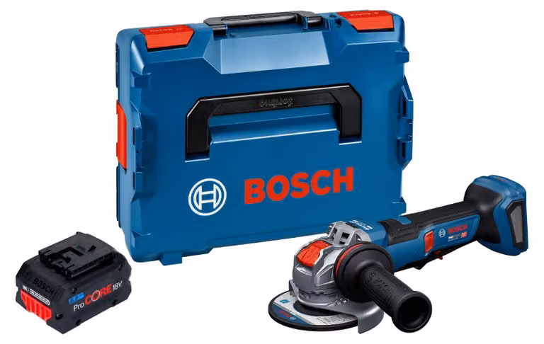 Smerigliatrice angolare a batteria Bosch GWX 18V-11 PS 18 V 125 mm + L-Boxx ( 06019N4400 ) - senza batteria, senza caricabatteria