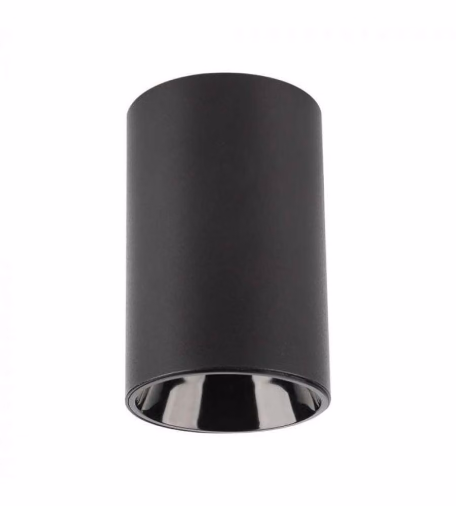 V-TAC Portafaretto LED da Plafone Rotondo in Metallo Nero per Lampadine GU10