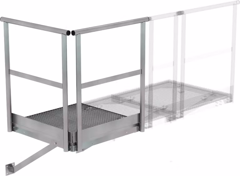 Piattaforma di base 1,0x1,0 m in acciaio zincato
