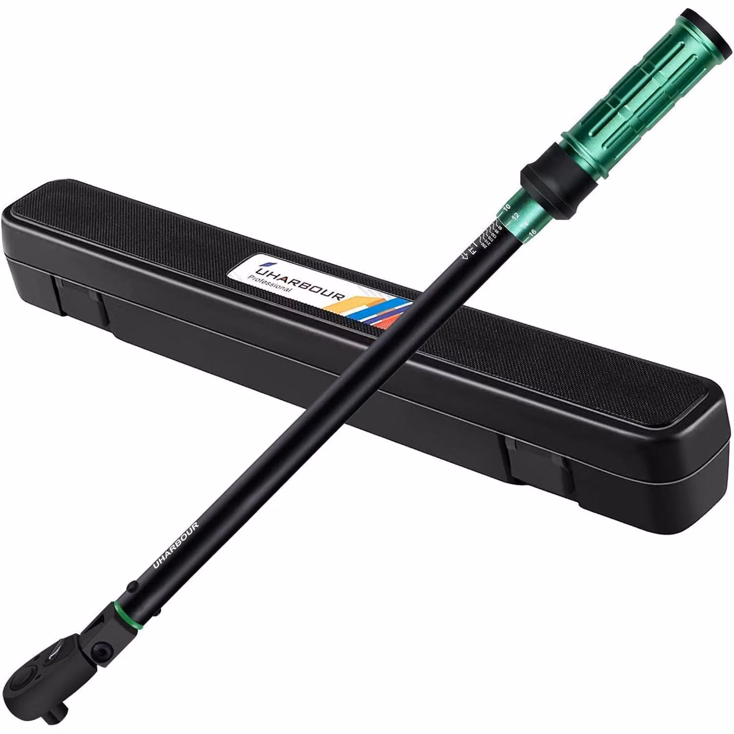 Chiave dinamometrica da 1/2 pollice, 40-340 Nm, con testa flessibile, per auto e motociclette