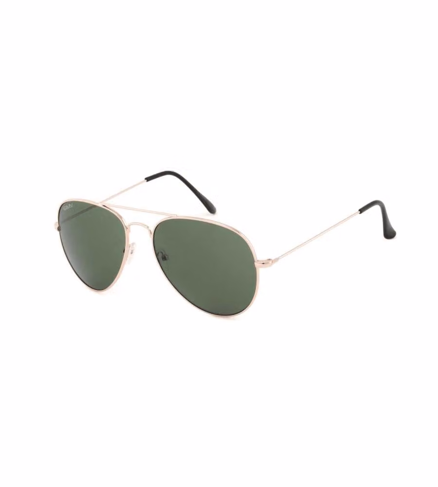 Gian Marco Venturi Occhiali da sole Aviator Oro-Verde Unisex Taglia Unica