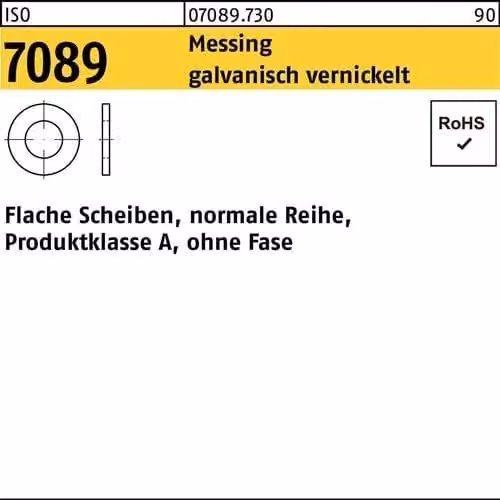 Dischi Reyher ISO7089 MS 5 (5,3x10x1) Ni 070897300050000 (1000 pezzi)