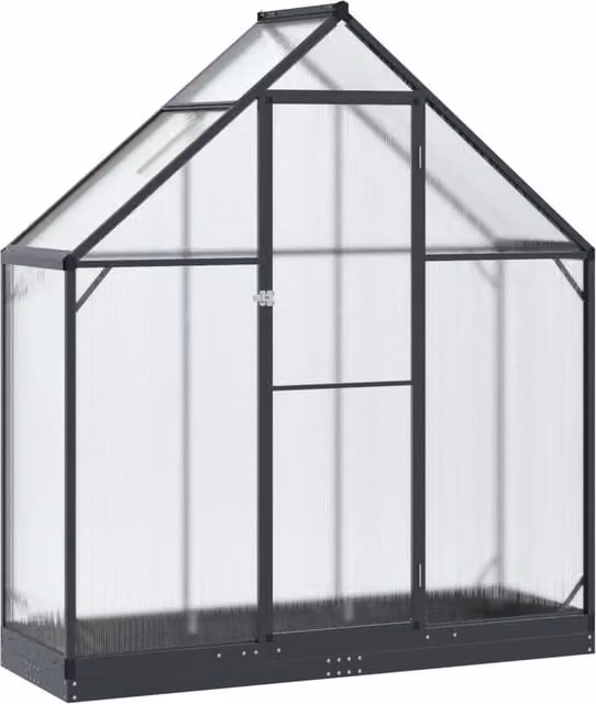 Serra da Giardino con porta Antracite 183,5 x 63,5 x 207 cm CFW6925559