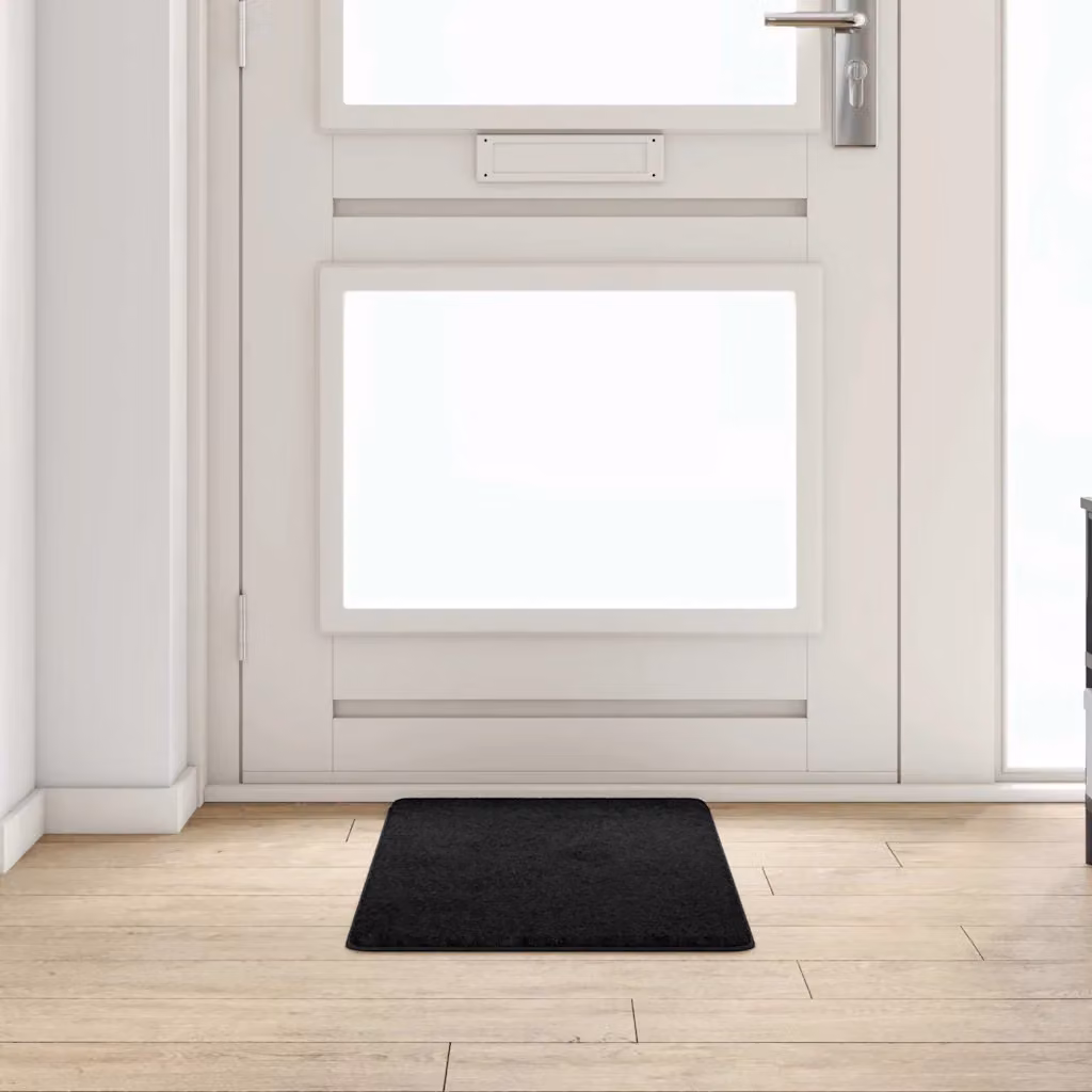 Runner in moquette vidaXL nero, moderno e antiscivolo, 100% polipropilene, L 100 cm x P 50 cm