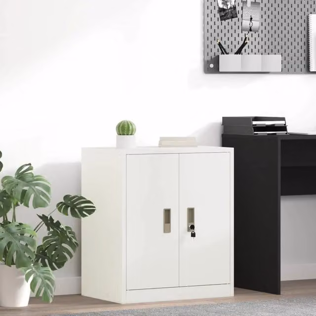 Armadio Bianco 60 x 40 x 70 cm Acciaio 891723