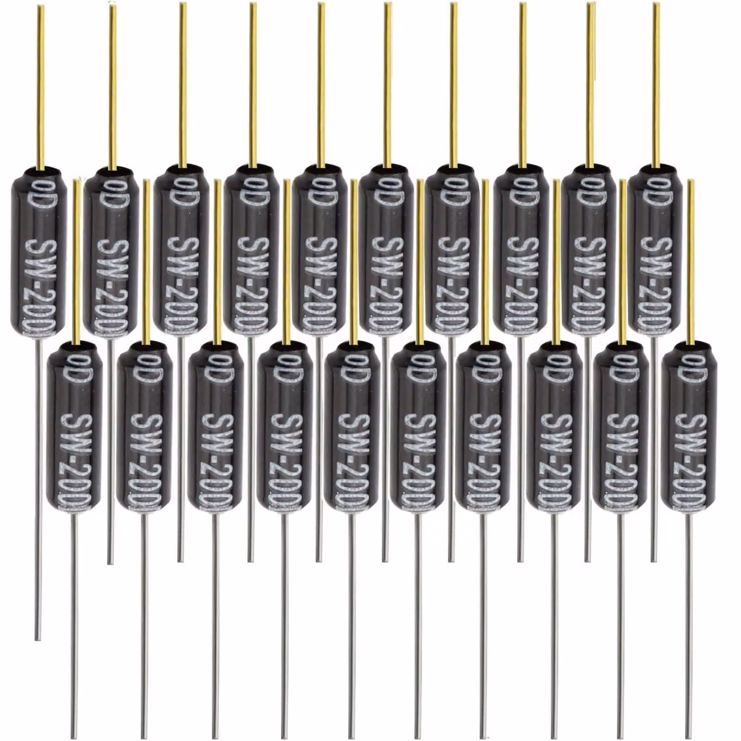 20 sensori di vibrazione SW-200D, sensori di inclinazione, 12V, 1mA, colore nero