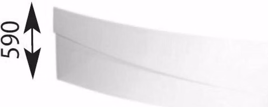 Polysan Evia - Pannello di rivestimento 160 R anteriore, destro, bianco 12812