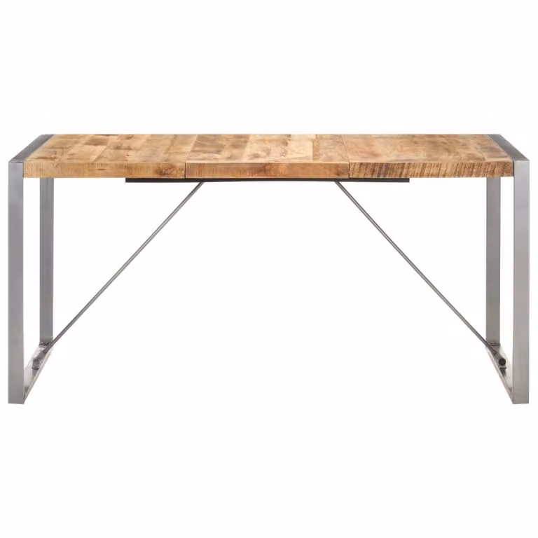 Tavolo da Pranzo 160x80x75 cm in Legno Massello di Mango