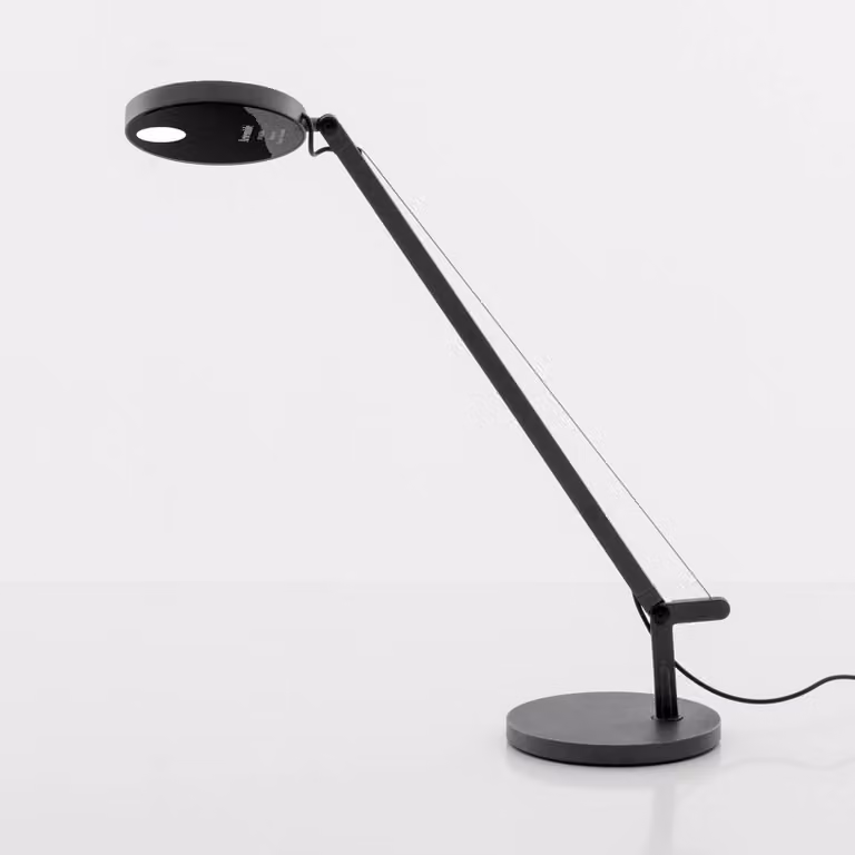 Artemide Lampada da scrivania Demetra Micro, dimmerabile, Nero, Studio / Ufficio, Alluminio, Design, Lampada da tavolo LED