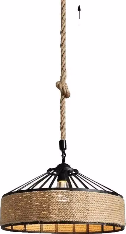 Lampada a sospensione, design vintage, struttura in ferro, 30 cm, senza lampadina