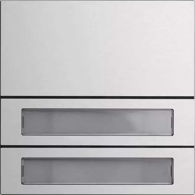 Gira 5532926 Modulo pulsante 2f System 106 in alluminio