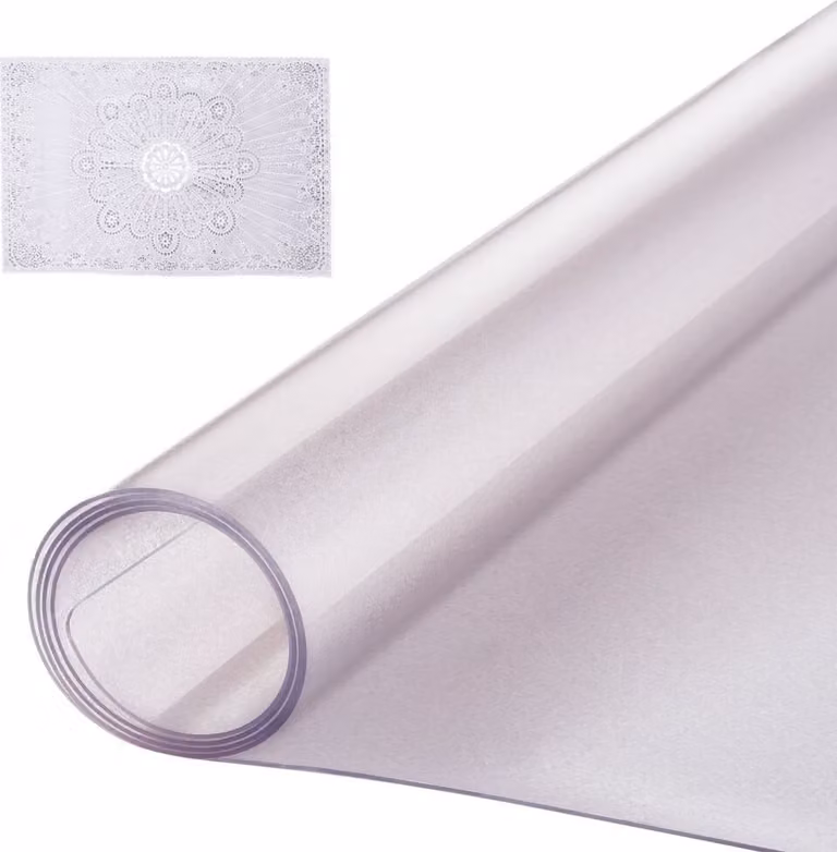 Pellicola di protezione per tavolo in PVC - tovaglia 914x1524mm - protezione per scrivania 1,5mm - pellicola per tavolo per lavori creativi