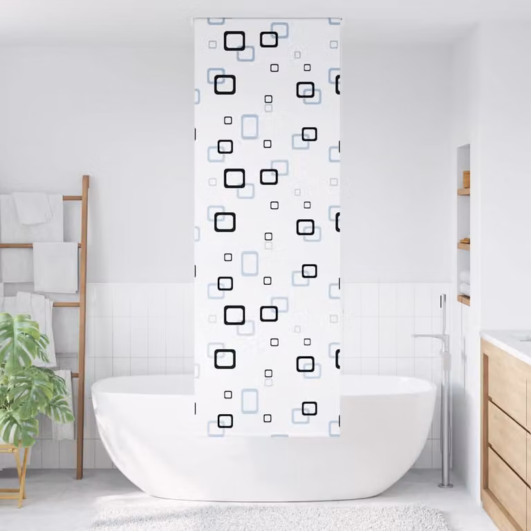vidaXL Tenda a Rullo Doccia 60x240 cm Larghezza Tessuto 56 cm