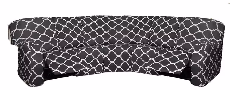 Copridivani per poltrone relax, materiale morbido, design antiscivolo, color grigio scuro