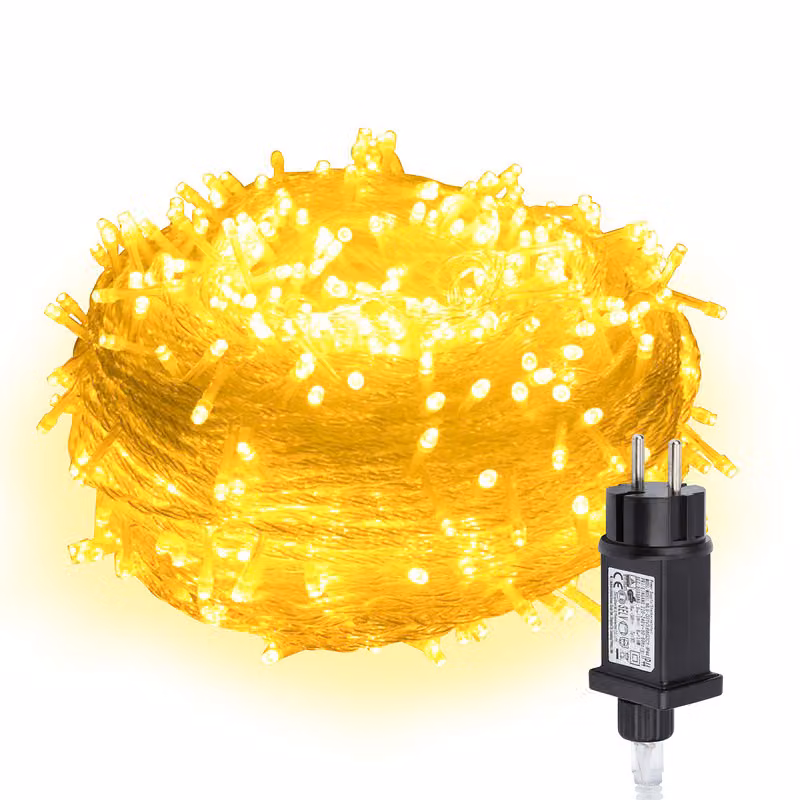 Jopassy 20M 200 LED luci fiabesche bianco caldo 8 modalità di luce festa giardino interno esterno decorazione luci di Natale IP44