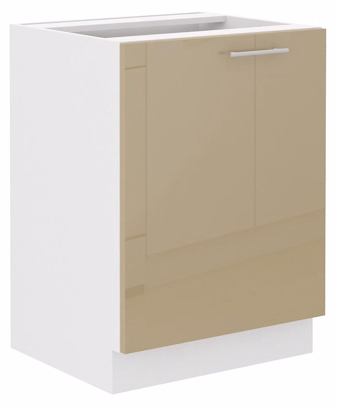 Mobile base 60 Lara Cappuccino lucido + bianco Angolo cottura Blocco cucina Cucina