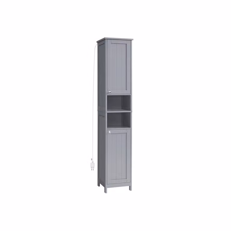 Mobile da Bagno con Luce, Grigio Tortora