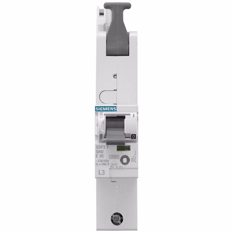 Interruttore magnetotermico principale Siemens (SHU), unipolare, E 50 A L3, 230/400 V 5SP37502KK03