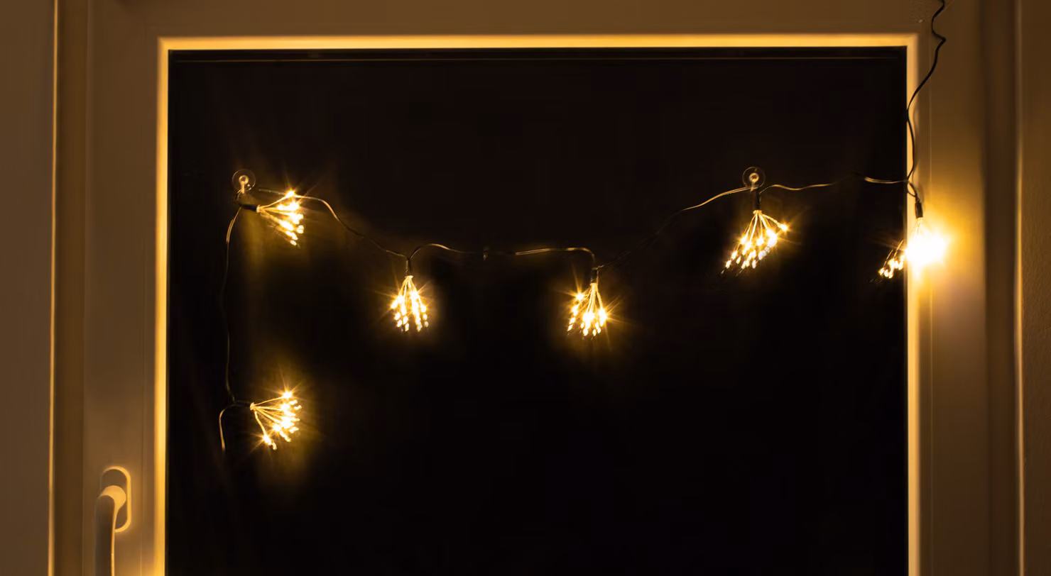 Luci di fata con grappoli luminosi - 200 cm / 70 LED - Illuminazione decorativa da giardino per esterni con timer a batteria