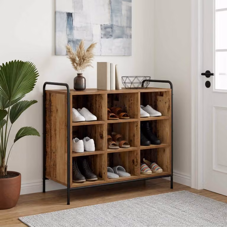 vidaXL Mobile per scarpe 85 x 39,5 x 75 cm Legno ingegnerizzato