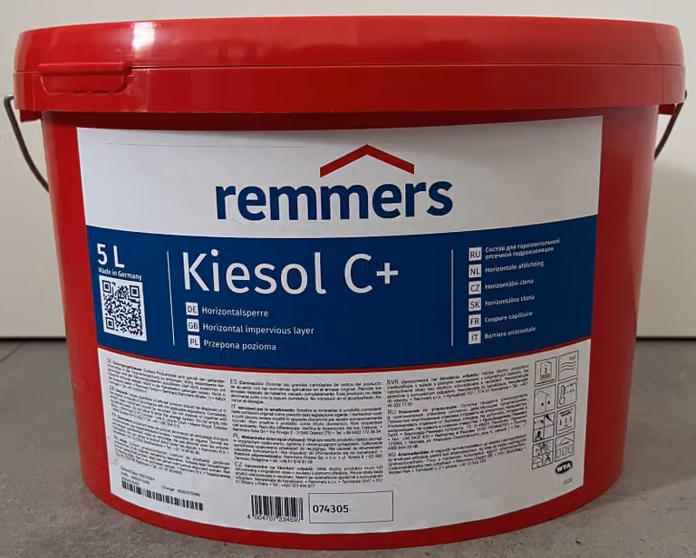 Remmers Kiesol C+ Silancreme sigillante murale impermeabilizzante orizzontale - 5 litri
